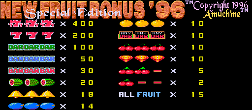 New Fruit Bonus 